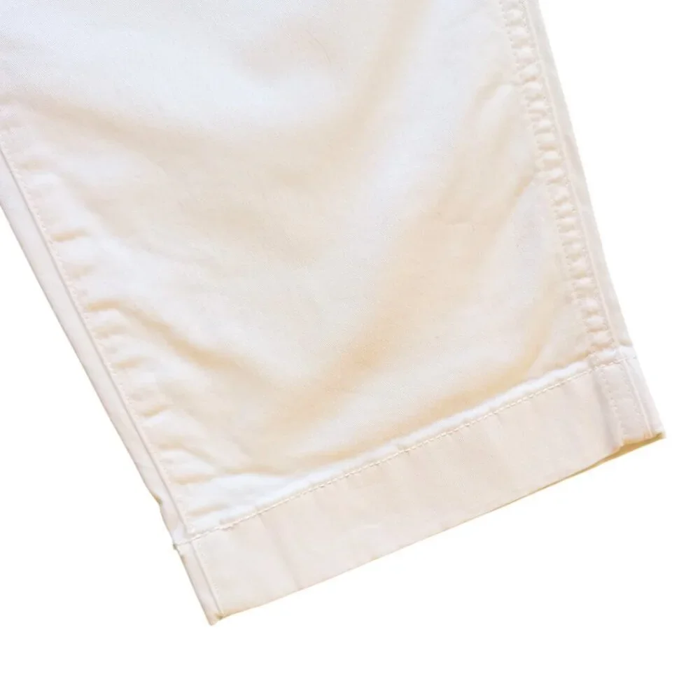 GAP Downtown Khaki Women's Pants - Size 10, Regenerative Cotton Beige Chinos